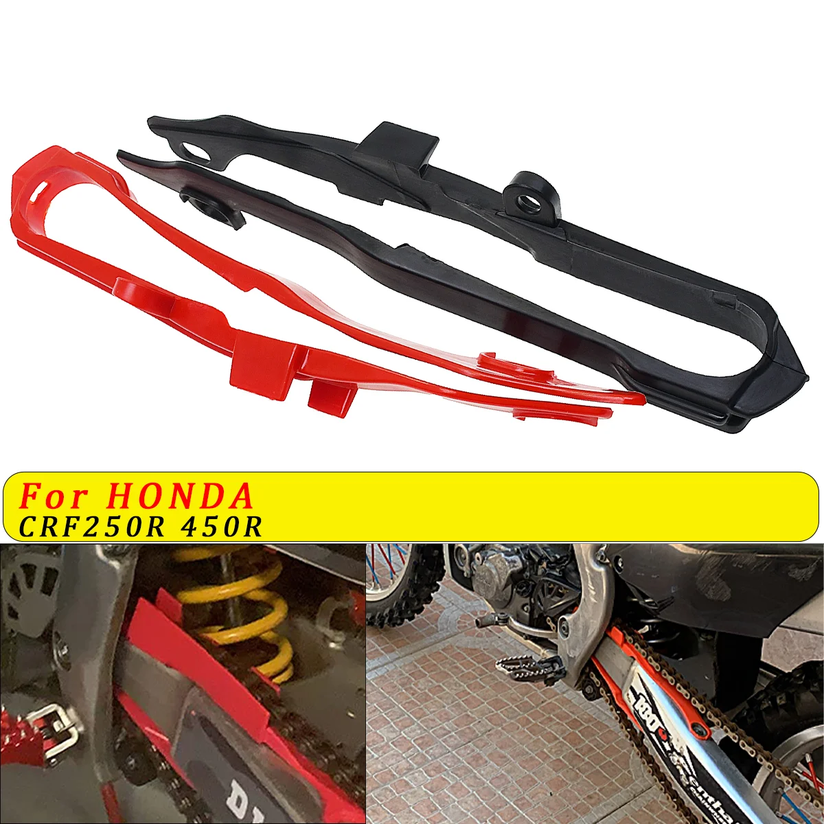 

Motorcycle Swingarm Chain Slider Guide Guard For Honda CRF250R CRF 250R CRF450R CRF 450R 2009-2012 Dirt Pit Bike