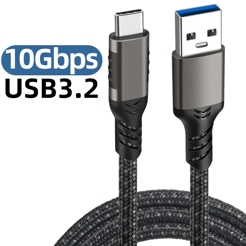 

A-C Hard Disk Cable 3.1type-c Data Cable 10Gbps Data USB3.2A Revolution C Male 3A60W High Current