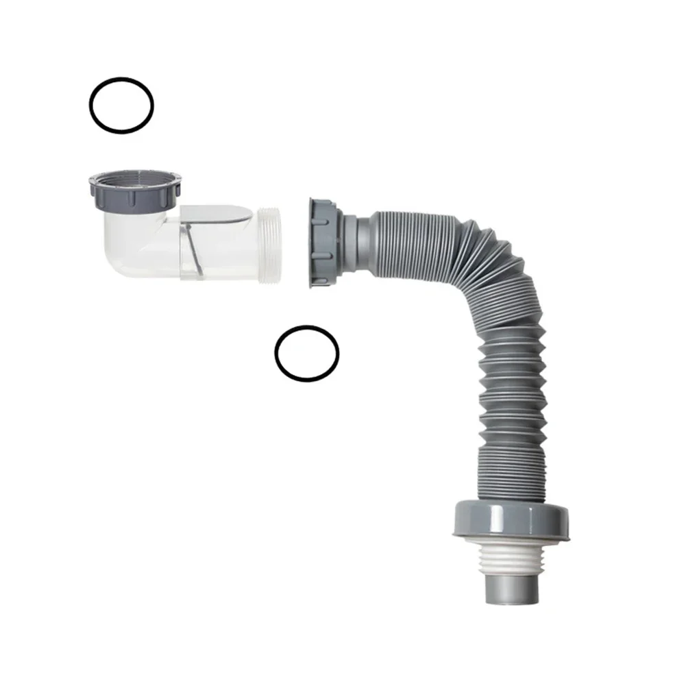 Anti odour Filter Drain Hose Set Prevents Blockage Garbage Filtration Seal Storage Suitable for Kitchen and Bathroom