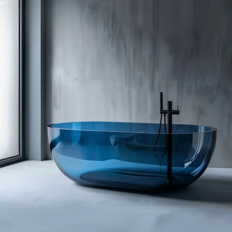 

Luxury bathroom freestanding resin stone bathtub acrylic solid surface artificial stone bathtub