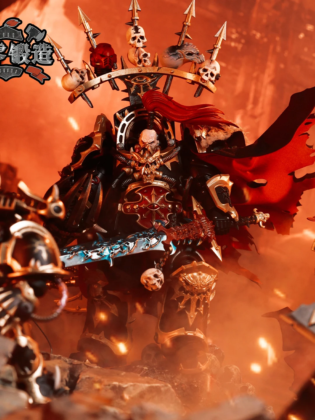 black-legion-raiders-abaddoncloak-precision-forging-dark-source-40k-cloth-part-upgrade-item-collectible-model-toy