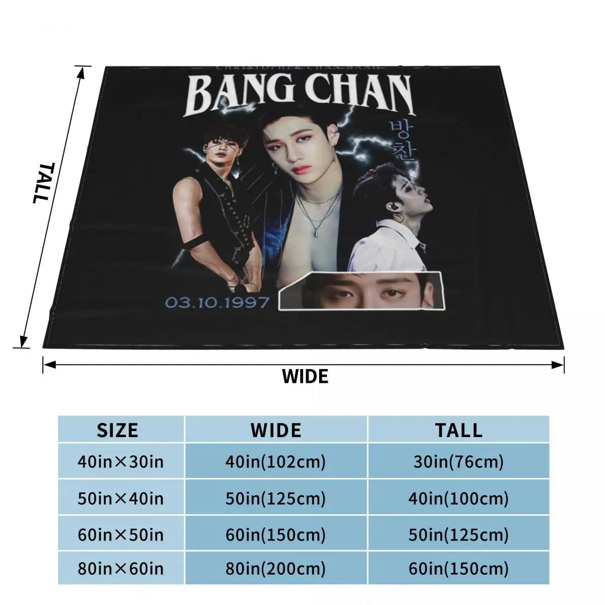 Bang Chan Shirt Vintage 90 Retro Tee Throw Blanket Camping Blanket Picnic Blanket