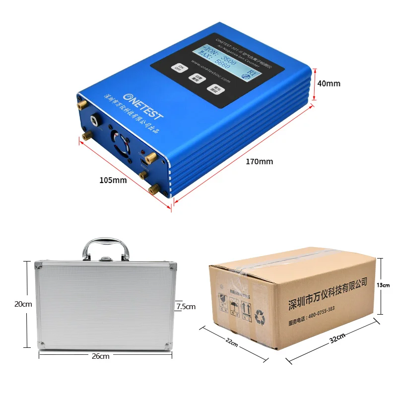 OneST-501 Purificador De Íons Negativos Tipo De Ar Portátil, Detector De Ar, Medição De Concentração De Pintura, Detector De Íons Negativos