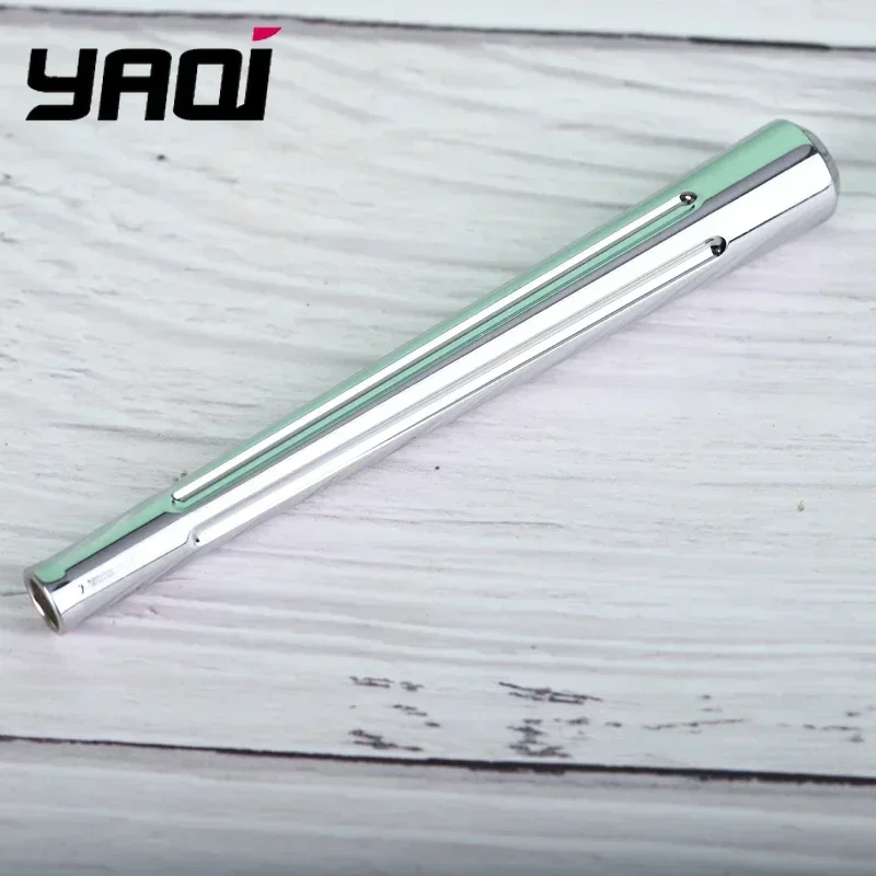 Yaqi 2026 Mens Globe Trotter Chrome Color Brass Safety Razor Handle For Portable Replace Razor Handle New Fashion Simple Handle