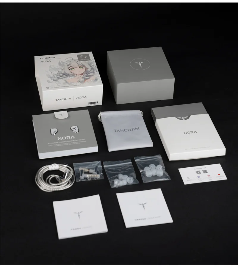 TANCHJIM NORA In-ear Hifi Wired Music Earphones Professional In-Ear Hi-Fi Monitoring Headphones Customized DMT 5 Dynamic Gift PC