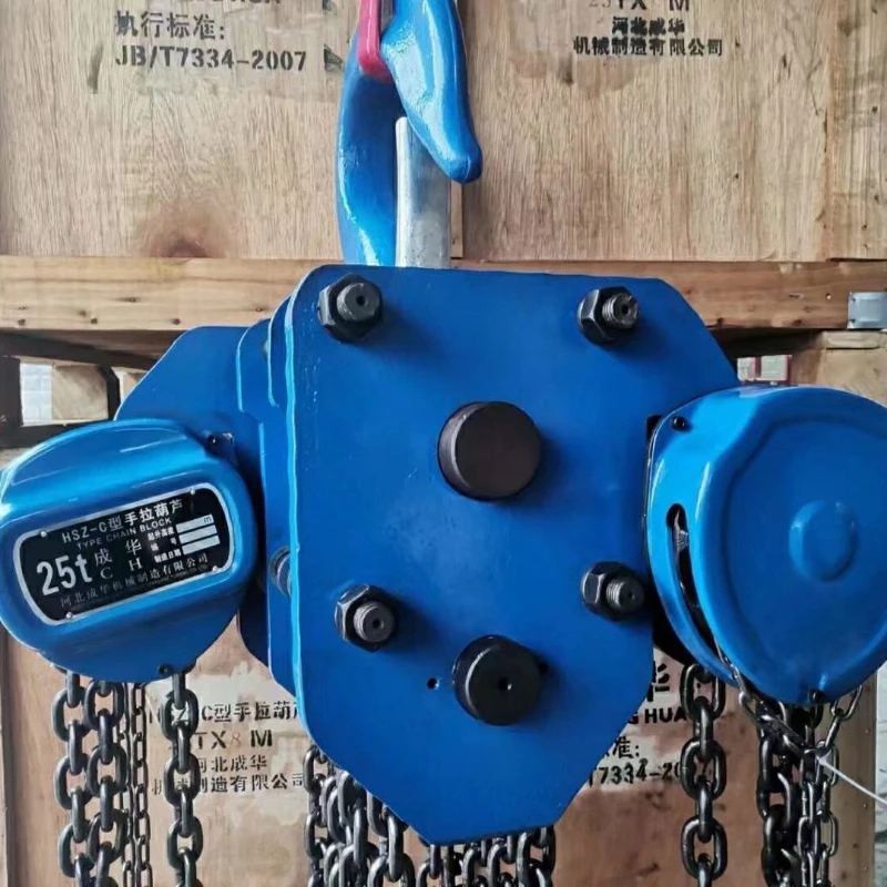 Large-tonnage Hand Chain Hoist Circular and Triangular Type Heavy-duty Manual Chain Hoist Pulley Block Equipment Argani JTC