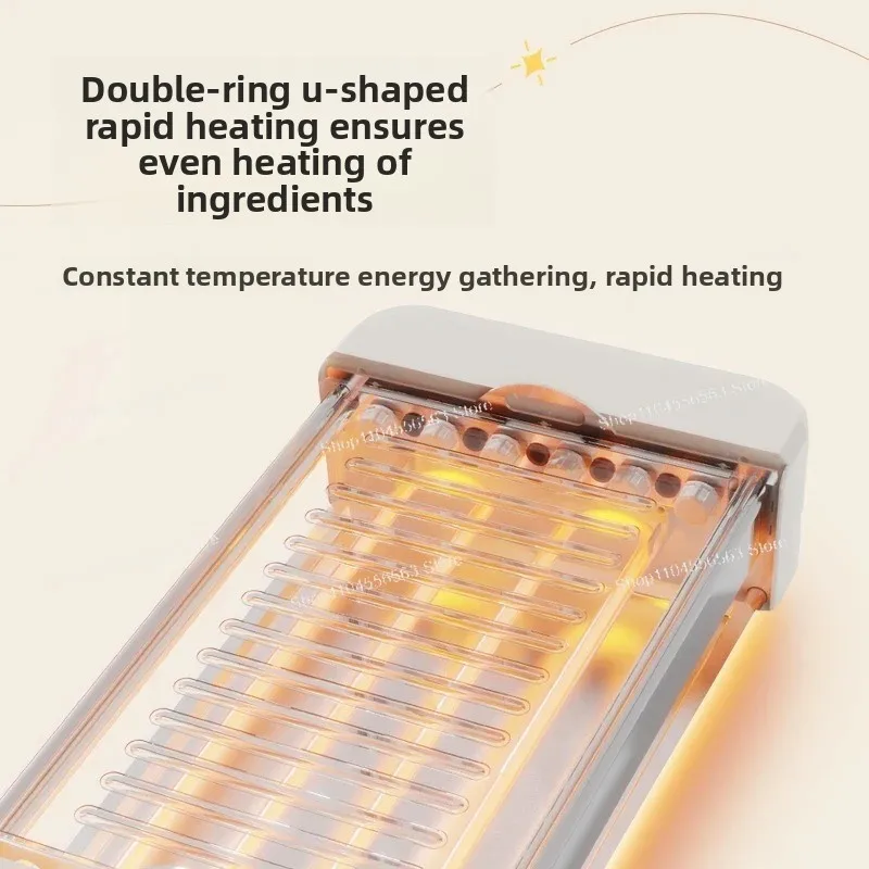 Household Sausage Grilling Machine, Mini Automatic Hot Dog Grill for Dormitory and Multifunctional Cooking