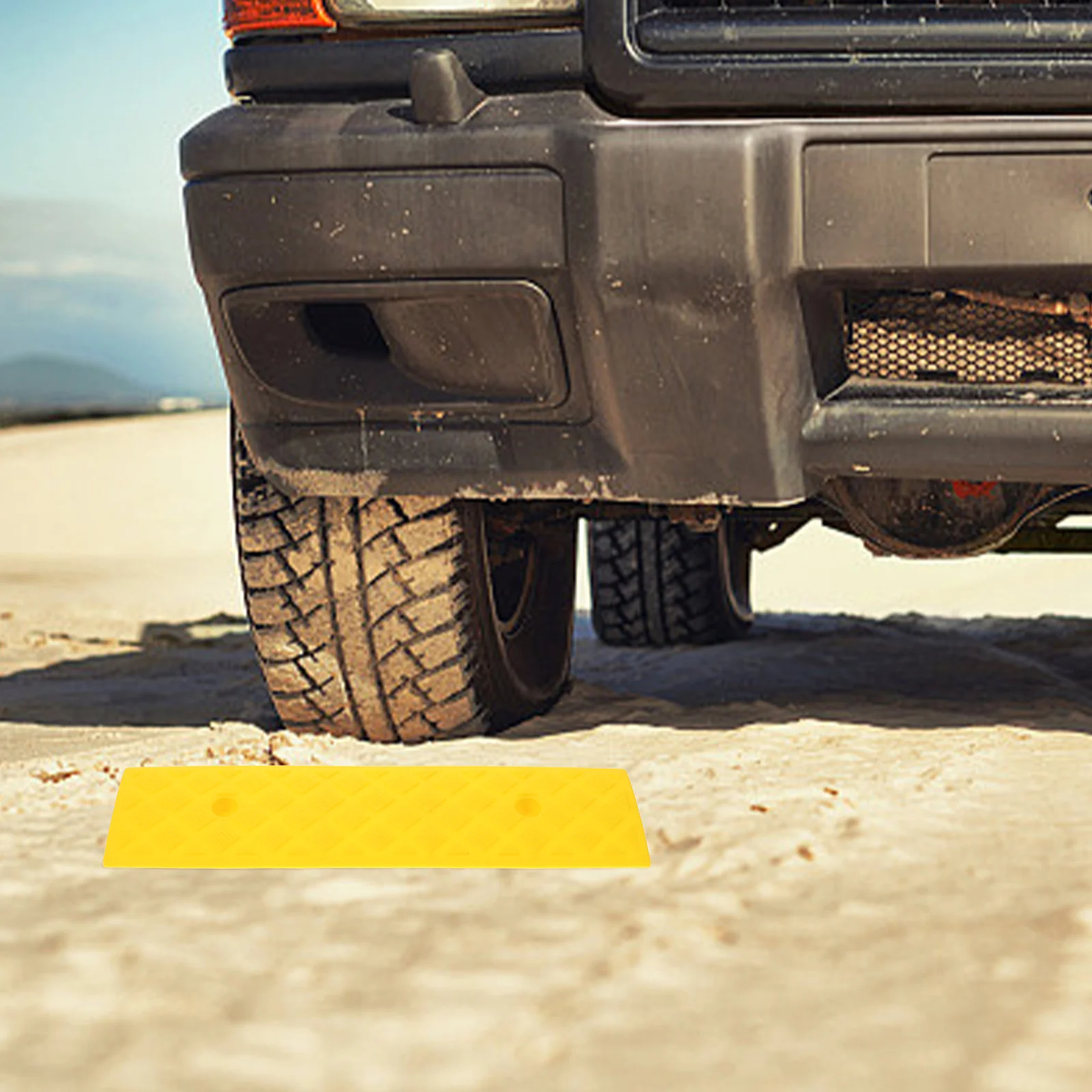 

Heavy Duty PE Car Sill Ramp Mat Garage Driveway Protector Anti-Slip Slope Vehicle Motorcycle Loading Dock for Low
