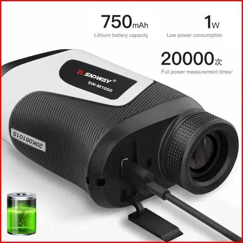 

Double 11 Promotion SNDWAY Telescope Laser Range Finder Hunting Golf Digital Tape Measure Laser Distance Meter 500m 700m 1000m M