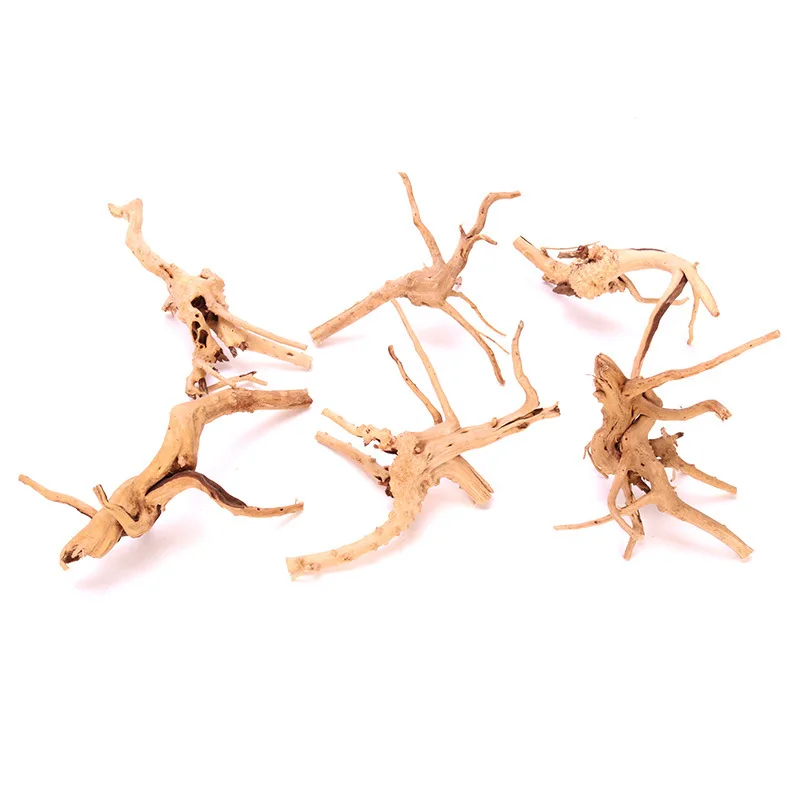 15–30cm Natural Driftwood Perch Log, 2 Sizes, Reptile Climbing Root, Aquarium Fish Tank Landscape Decor