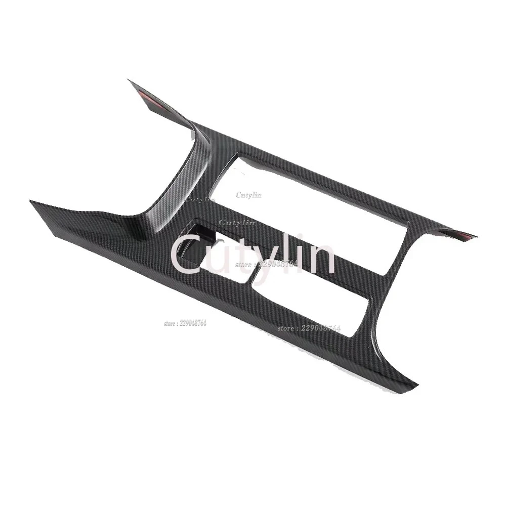 For Ford Focus 2022 2023 2024 ABS Carbon Fiber Car Center Console Water Cup Holder Decoration Cover Trim Sticker Accessories
