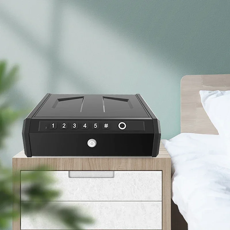 

Hot SaleHousehold Mini Invisible Anti-theft Fingerprint Password Home Safe Into Wardrobe Bedside Office Hotel Embedded Safe Depo
