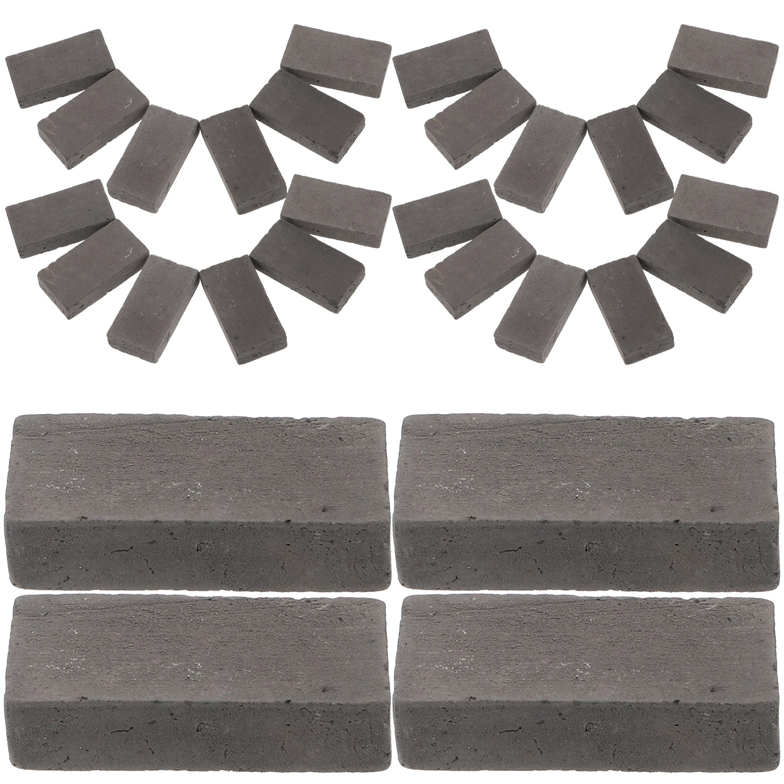 

40 Pcs Mini Bricks Grey Rectangle House Supplies DIY S Table Models Fish Tank Kids Miniature Wall Brick L scaping Accessories