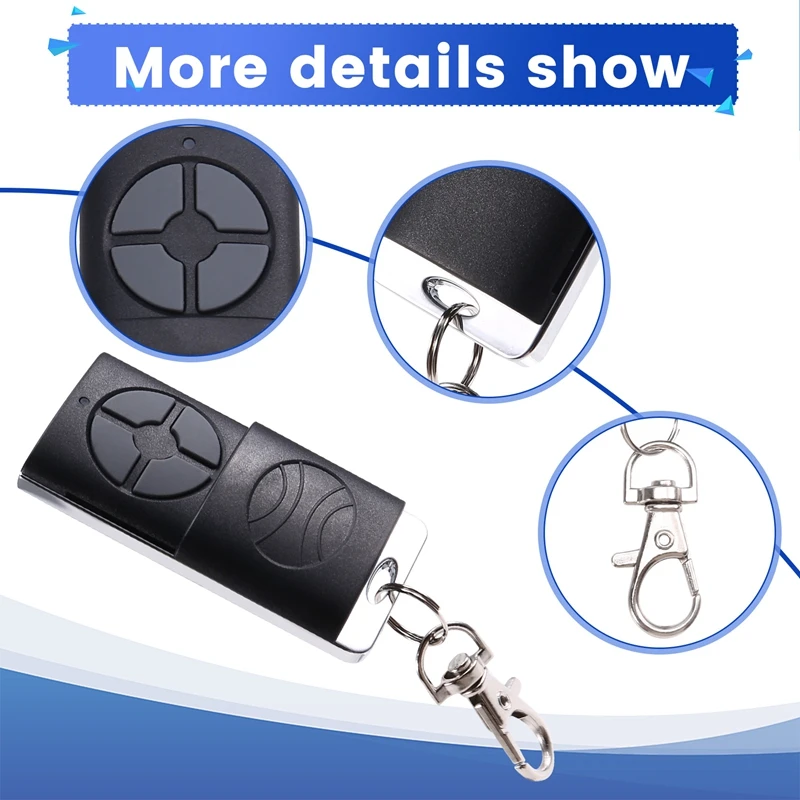 433Mhz 4-Key Garage Handheld Transmitter Door Opener Fit Wireless Universal Garage Door Remote Control Transmitter