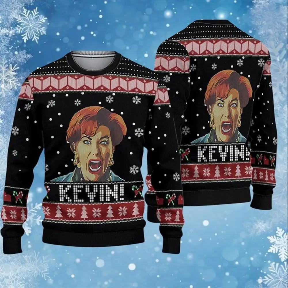 Толстовка нового стиля для прополки рождественского дома, уродливый рождественский пуловер 2026, модные повседневные толстовки для пар