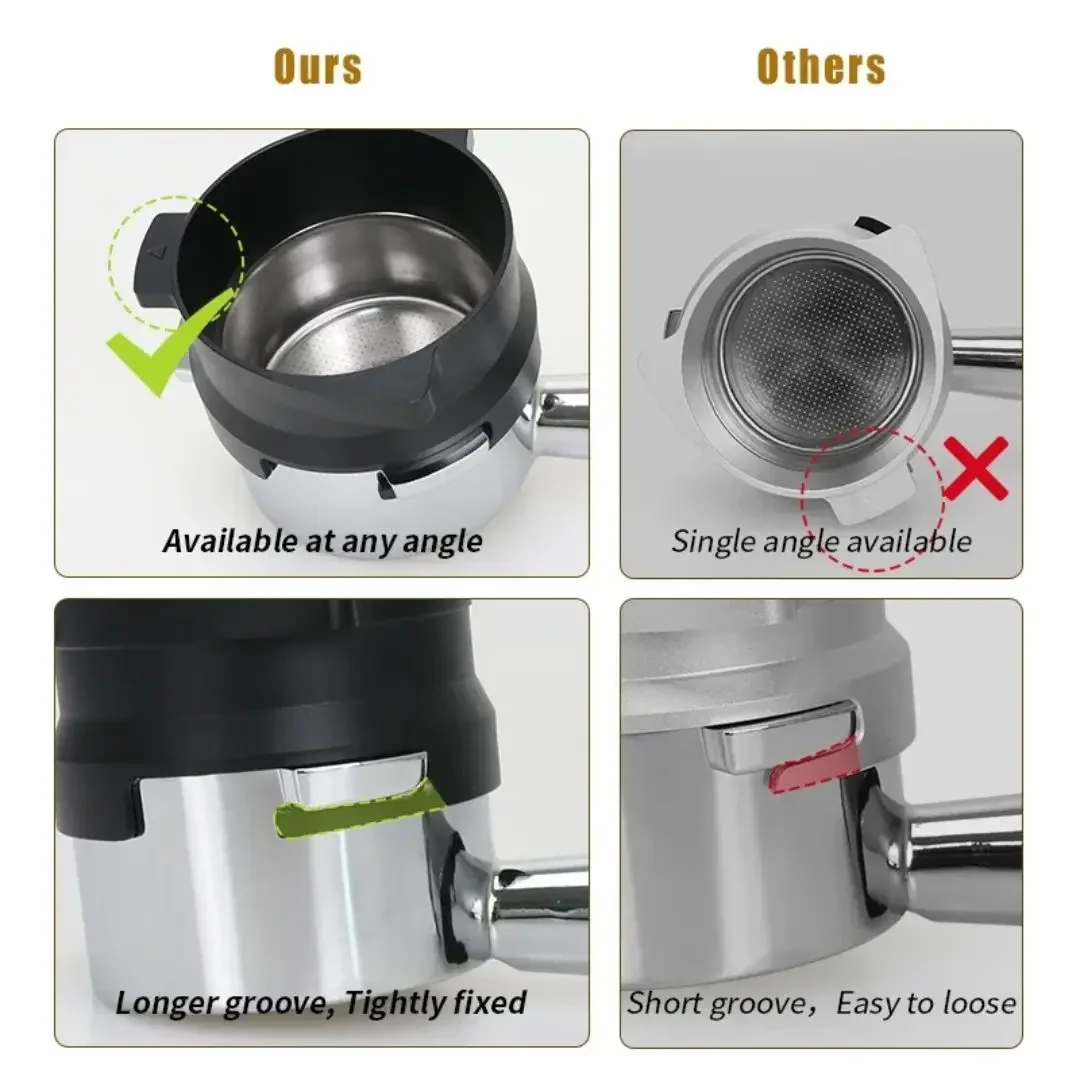 1 шт. кольцо для дозирования кофе 54 мм воронка для эспрессо для Breville Sage 8 серии портафильтр алюминиевая кофейная посуда аксессуары инструменты для бариста