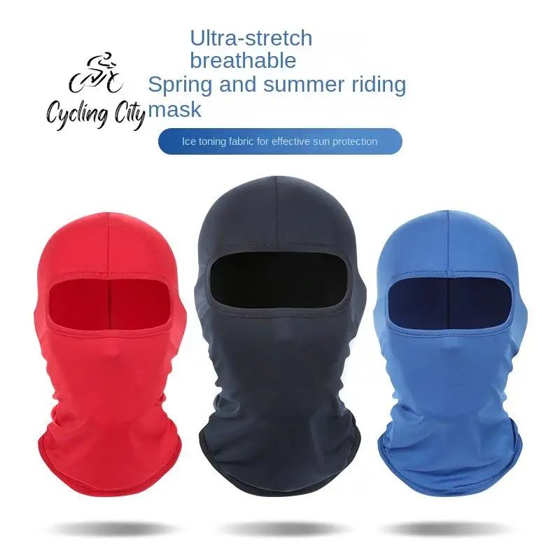 

Cycling City Summer Sunscreen Hood Cycling Ice Silk Mask Outdoor Fishing Windproof Hood Face Protector Gini Breathable Scarf New