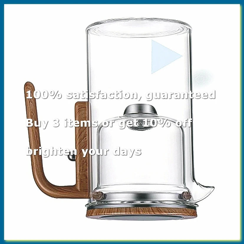 600ml Magic Teapot Water Separation Glass Teapot Magic Teapot with Infuser Glass Teapot with Strainer