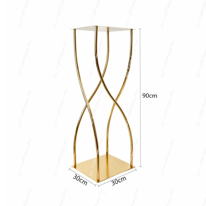 wedding table candlestick holder sliver Gold Metal CandleHolder Stand Table backdrop stick Centerpieces