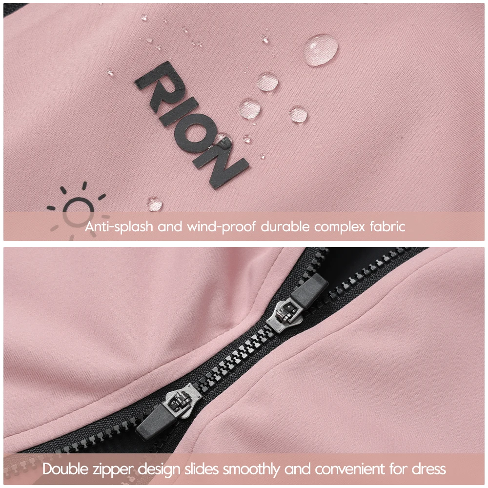 RION Cycling Vest Women Windproof Waterproof Sleeveless MTB Vests Outdoor Sports Motorcycle Road Bike Bicycle Clothing Unisex