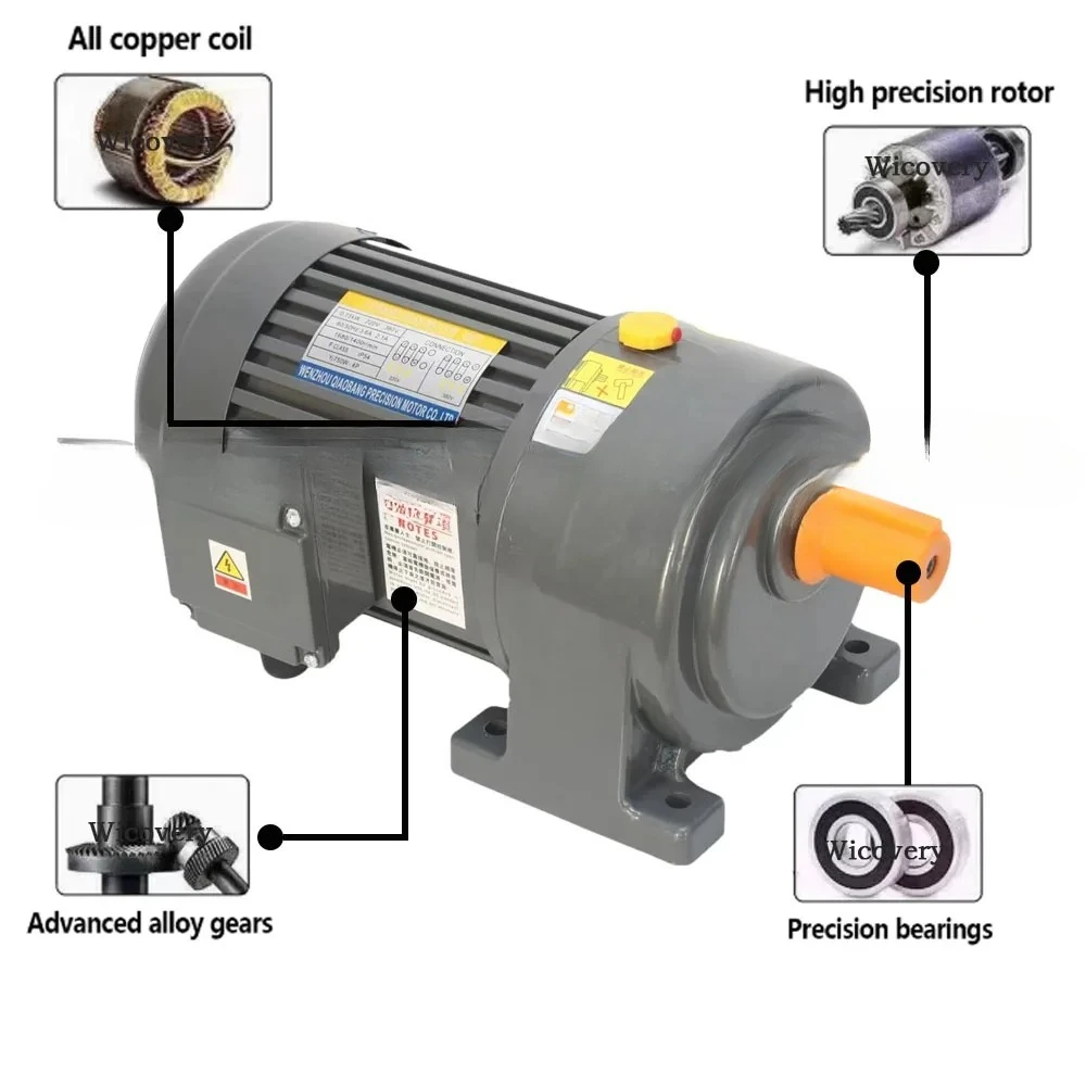 750W Permanent Magnet VFD Synchronous Gear Reduction Motor, Vertical Horizontal Adjustable‑speed Motor, Ready Stock Wholesale