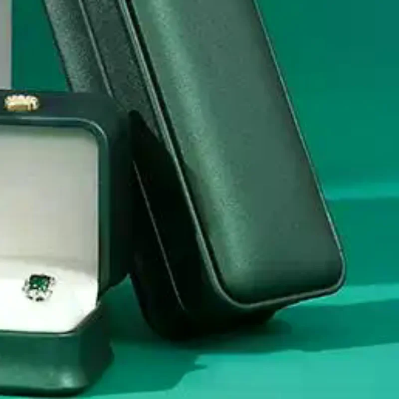 

Jewelry Ring Box PU Leather Jewelry Organizer Ring Earring Necklace Pendant Gift Display Box Proposal Engagement Wedding