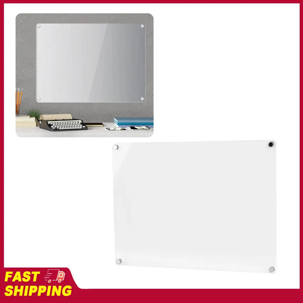 

Прозрачная акриловая магнитная доска для планирования на холодильник, белая доска для заметок, магнитный планер для кухни, доска для планирования питания