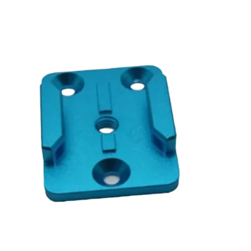 

Aluminum alloy blue anodized CNC machining multi-purpose mechanical connection fixing plate