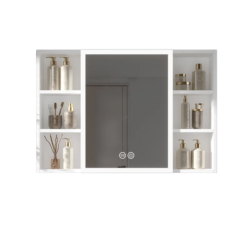 Intelligent mirror cabinet mounted beauty mirror cabinet Box with light Toilet demist mirror cabinet Wall mounted storage rack