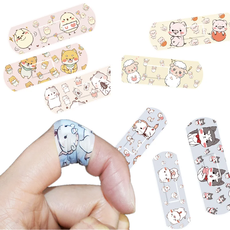 120pcs/set Cartoon Skin Patches Band Aid for First Aid Wound Dressing Plaster Kawaii Adhesive Bandage  Strips