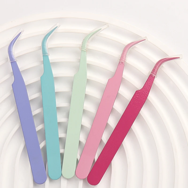 مسمار ديكور فني الرموش الملقط معكرون الملقط رمش تمديد سجل القصاصات ملصق الشريط اختيار DIY بها بنفسك الفولاذ كليب عدد وأدوات