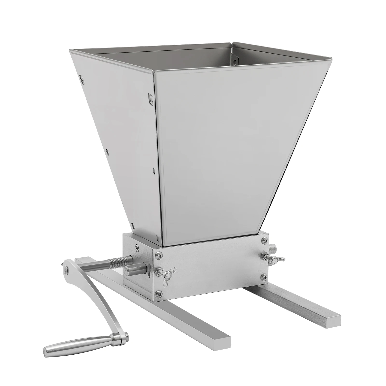 

4L Manual Malt Mill Crusher Barley Grain Grinder Multi-function with 2 Stainless Steel Roller for Home Brew Beer