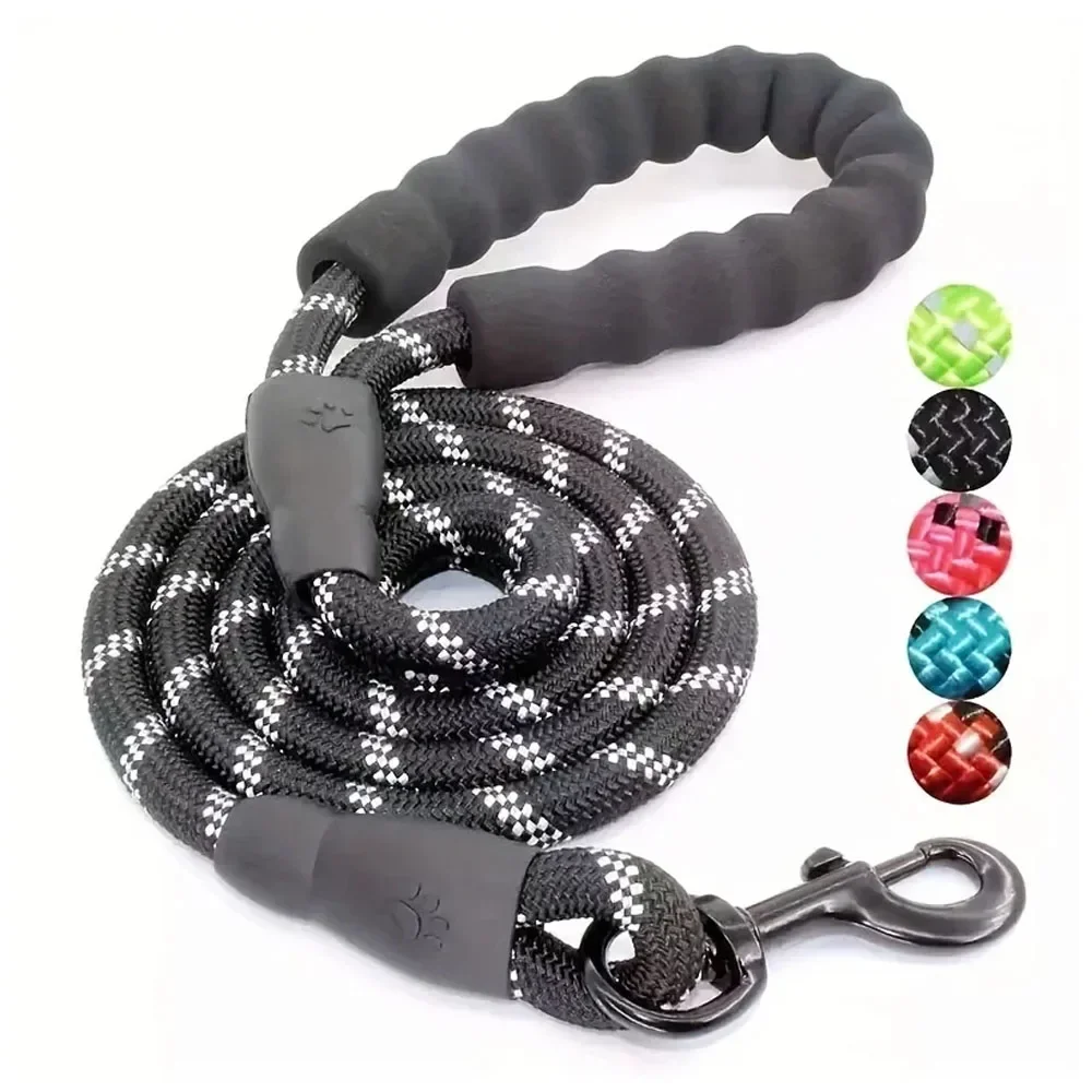 

Pet Dog Reflective Leash Nylon Round Leash Explosionproof Punch Leashs Dog Walking Round Leashs Without Strangulation