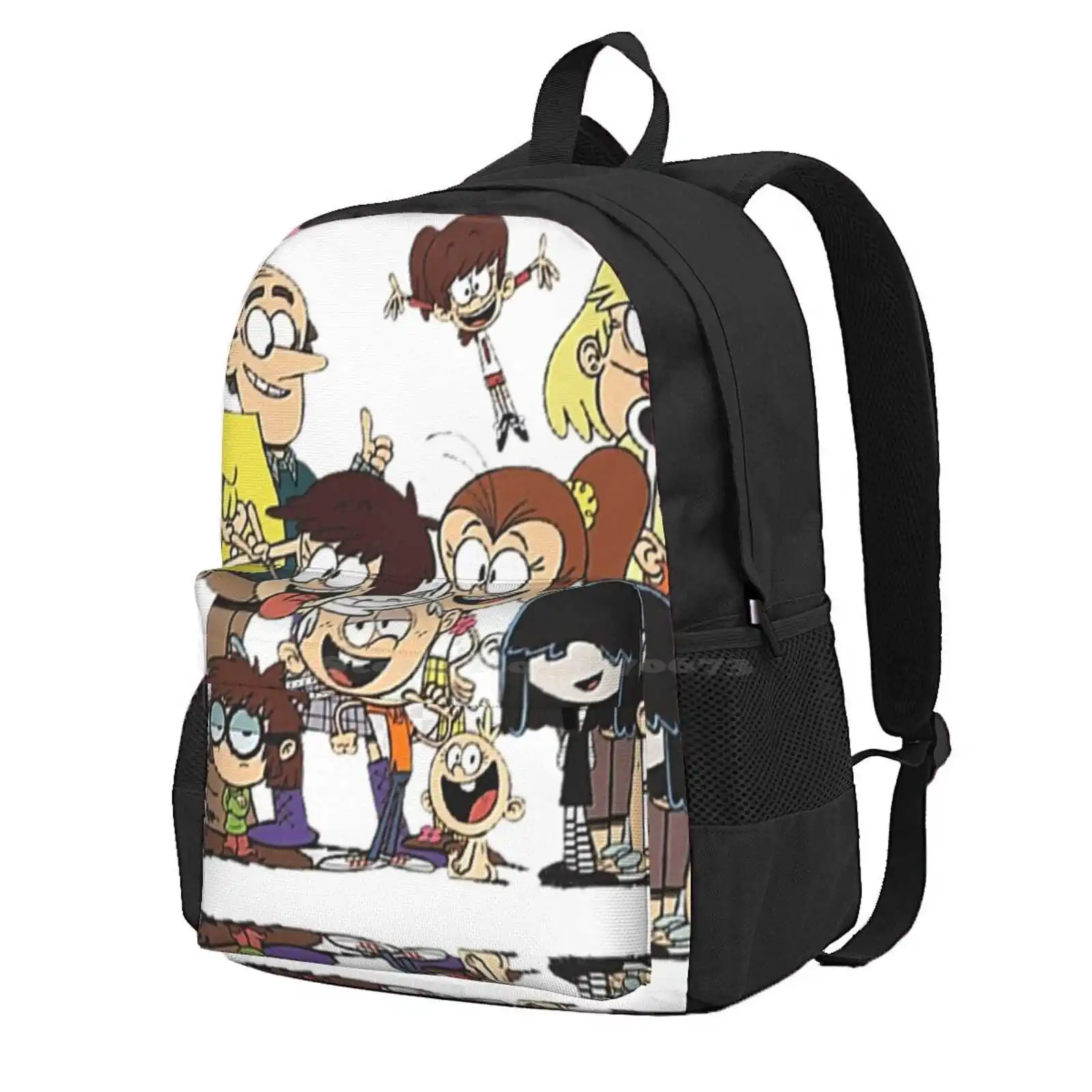 Loud House Family Hot Sale Schoolbag Backpack Fashion Bags Standard Large Caps Magnets Skins Desk Mats Mousepads Sleeves