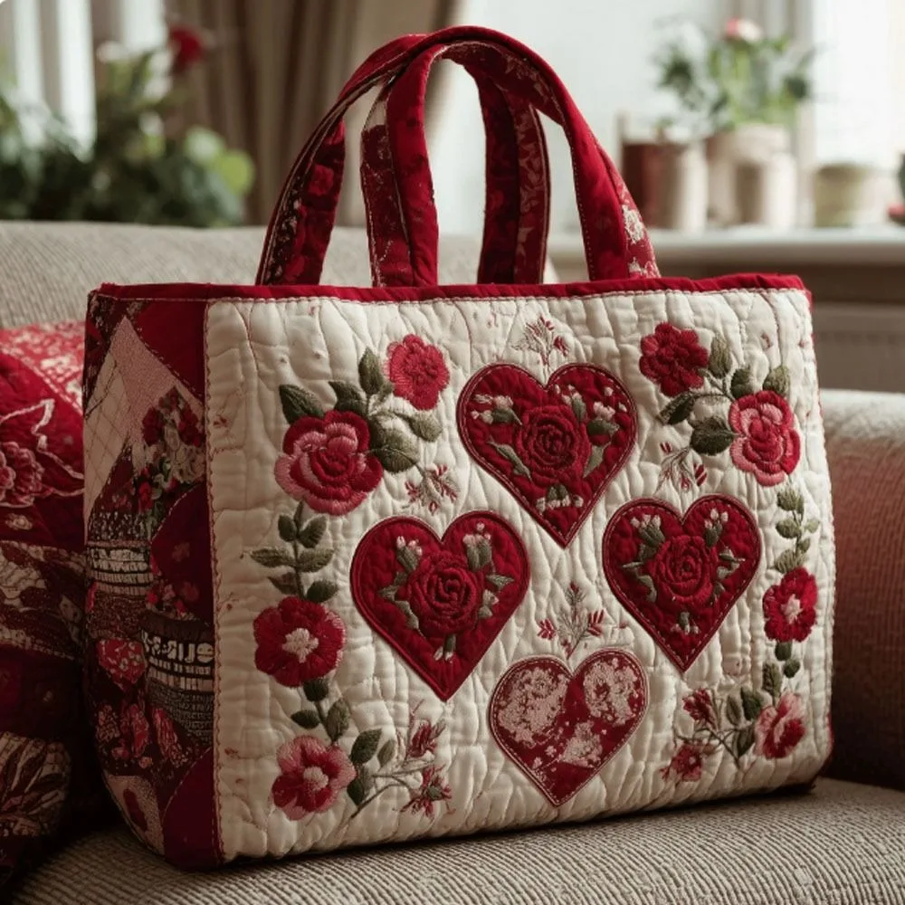 High Quality Cat Pattern Tote Bag Floral Print Large Capacity Shoulder Tote Bag 3D Soft Shoulder Bag