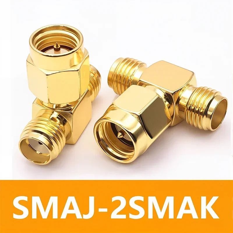 5 قطعة 3 طريقة SMA محول T-شكل SMA ذكر إلى ثنائي أنثى الفاصل T-نوع SMA موصل لراديو هوائي سلك كابل اتصال