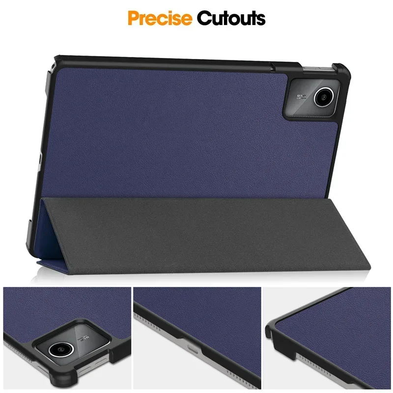 For Lenovo Tab M11 Xiaoxin Pad 2024 Case 11 inch Tri-Folding Stand Smart Tablet Cover for Lenovo Tab M11 Case Funda Cover