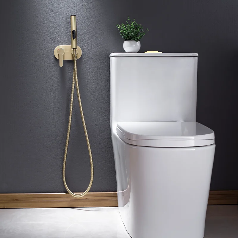 High Quality Three-function Bath Faucet Brass round Spray Hot Cold Water Mixer for Bathroom And Toilet Shower Set