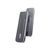 For M.2 NVMe SATA 2280 SSD Enclosure USB 3.2 Gen 2 10Gbps or 6Gbps M-Key B-Key External Aluminum M.2 SSD Case Support Trim UASP