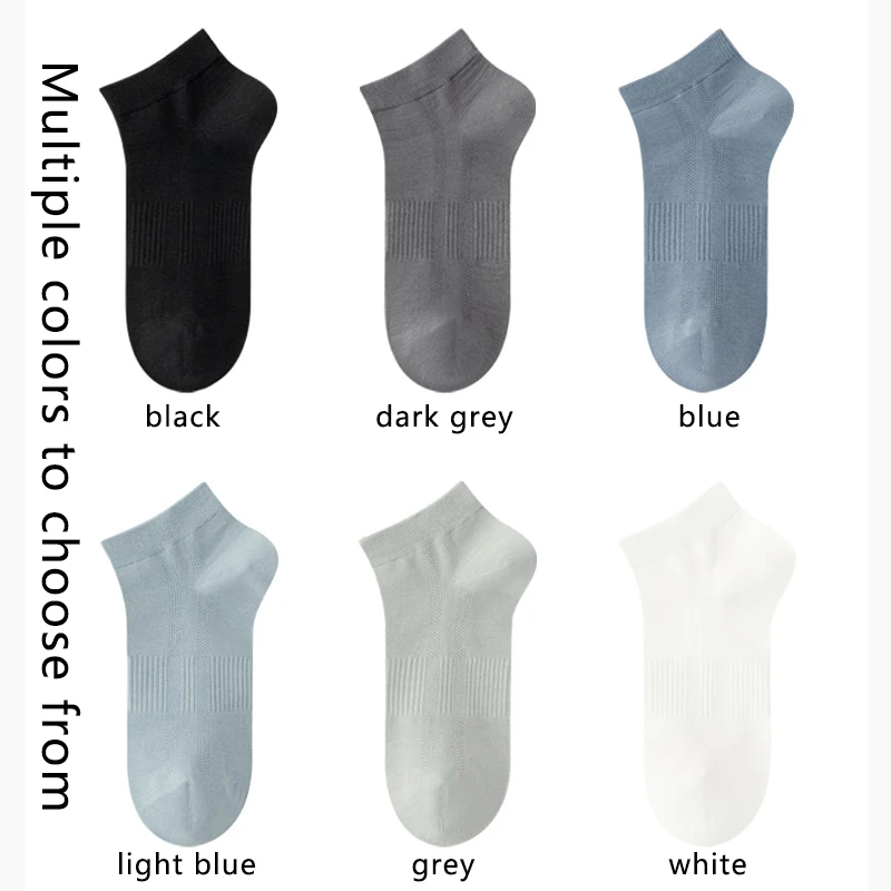 6คู่ผู้ชายถุงเท้าผ้าฝ้ายเข็มคู่ต้านเชื้อแบคทีเรียสีดําสบายๆธุรกิจBreathableคุณภาพสูงถุงเท้าชายSize39-45