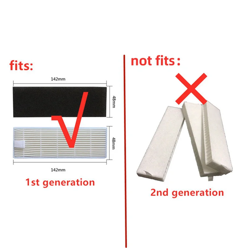 Promozione! 2X Kit di accessori di ricambio per Ilife A7 A9S V8 V8S X750 X785 X800 V80 Silvercrest SSR1 Ssra1 Robot aspirapolvere