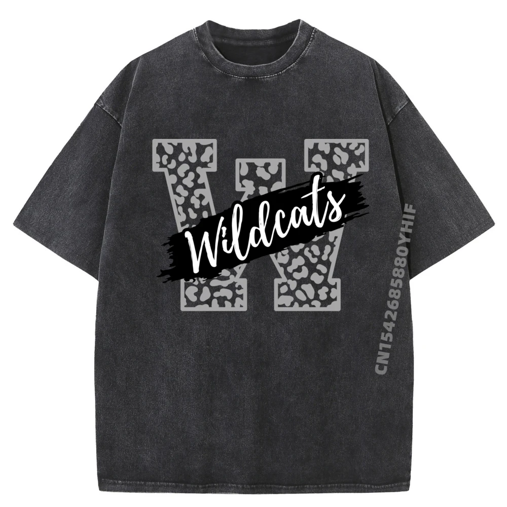

Wildcats Талисман Школа Спорт Дух Игровая День Спортивная Фанатная Команда Графические Рубашки Мужские Хлопковые Комфортные Промытые Футболки
