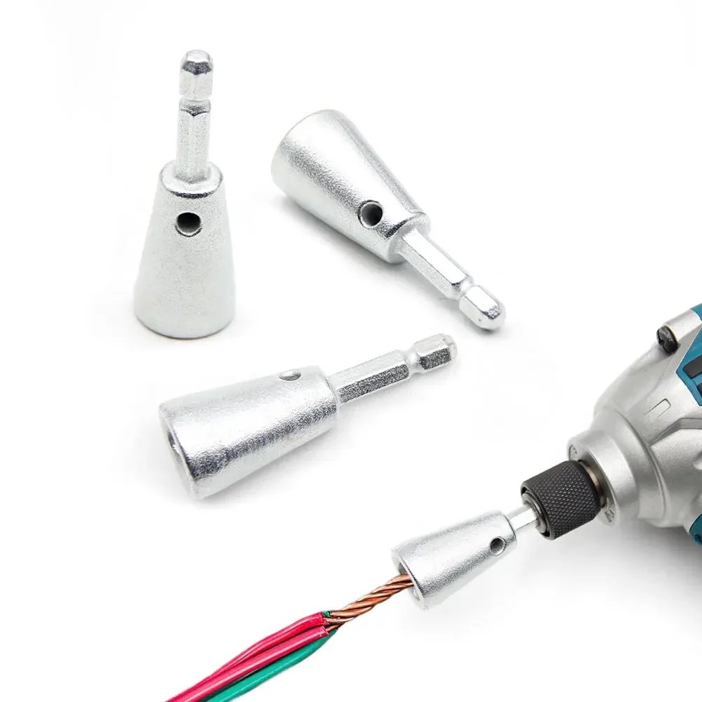 

1pc Silver Multi functional Twister Wire Stripper Winding Peeling Twisting Rope Electrician Special Automatic Parallelizer Tool