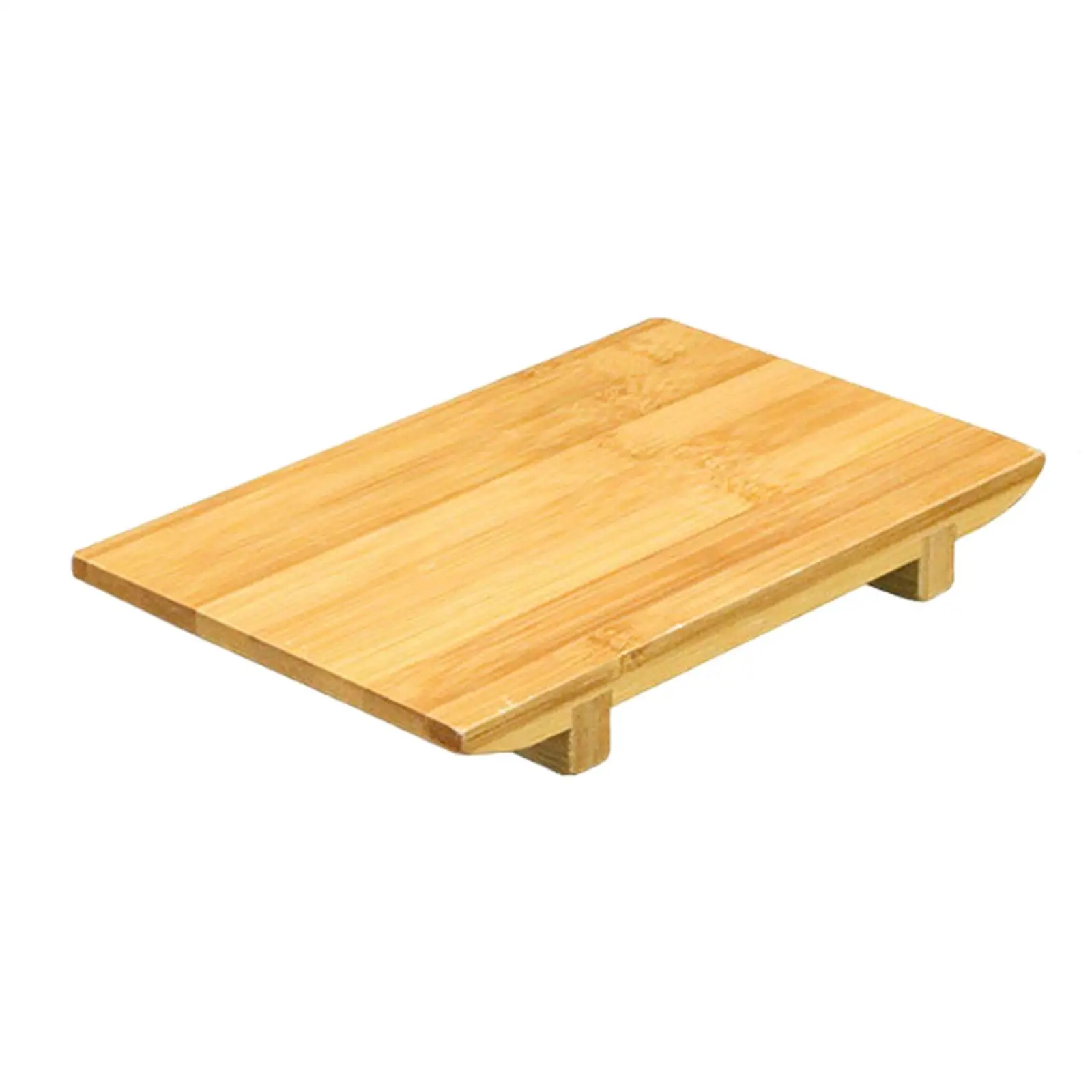 Plato de sushi, vajilla japonesa, tablero decorativo para sushi, organizador de mesa, bandeja de servir de bambú, rectangular multiusos