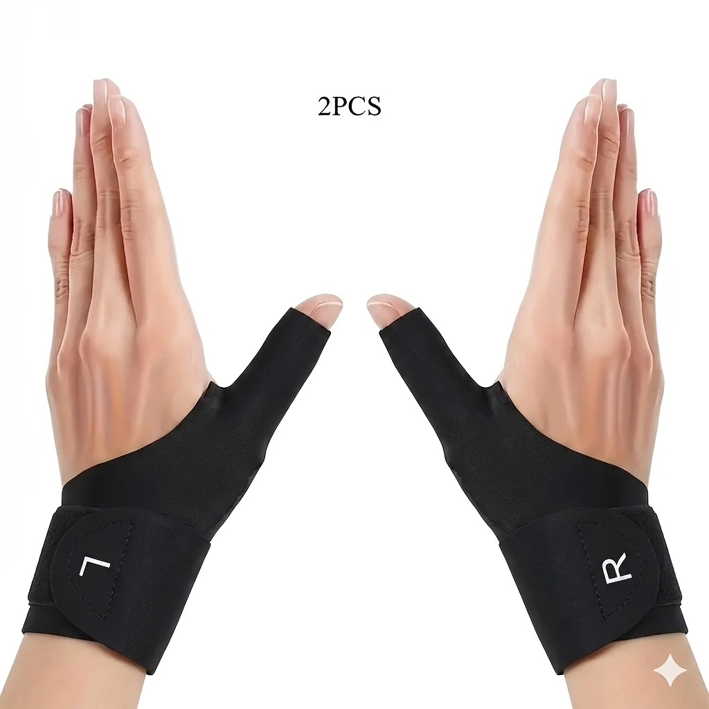 2er-Pack Verstellbares Atmungsaktives Handgelenkband mit Daumenstabilisator - Ergonomische Unterstützung für Tippen, Wiederholungsarbeiten/Anti-Rutsch-Design – Detail 2