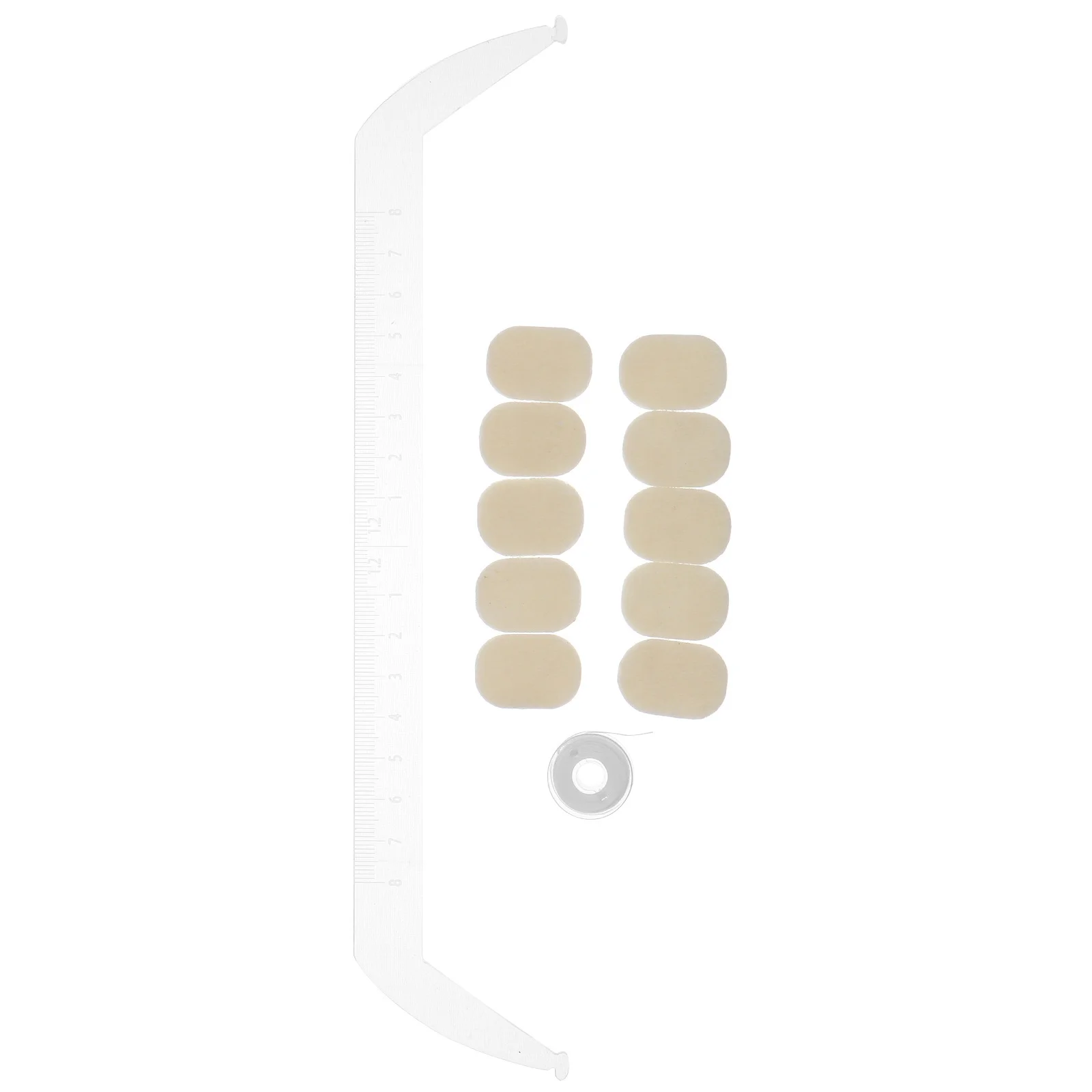 

1 Set Eyebrow Mapping Ruler Acrylic Transparent Brow Positioning Tool For Precise Symmetrical Shaping Reusable Stencil Guide