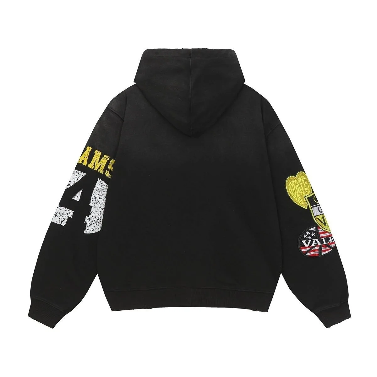 Vale Forever valley American Street cartoon bee do old hooded cardigan sweater men's and women's casual zip jacket