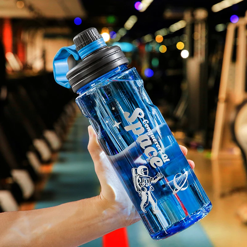 1.1/1.5/2/3L Portable Straw Cup Sport Plastic Large-capacity Water Bottle Eco-friendly Fitness Explosion-proof Outdoor Water Cup