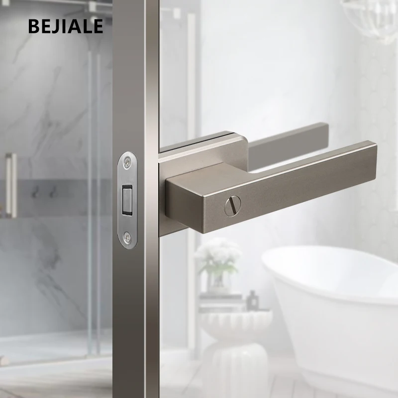 Imagem -05 - Banheiro de Vidro Plano Fechadura da Porta Magnética Sucção Quadro Extremamente Estreito Fechadura da Porta da Cozinha Liga Alumínio do Banheiro Fechadura da Porta