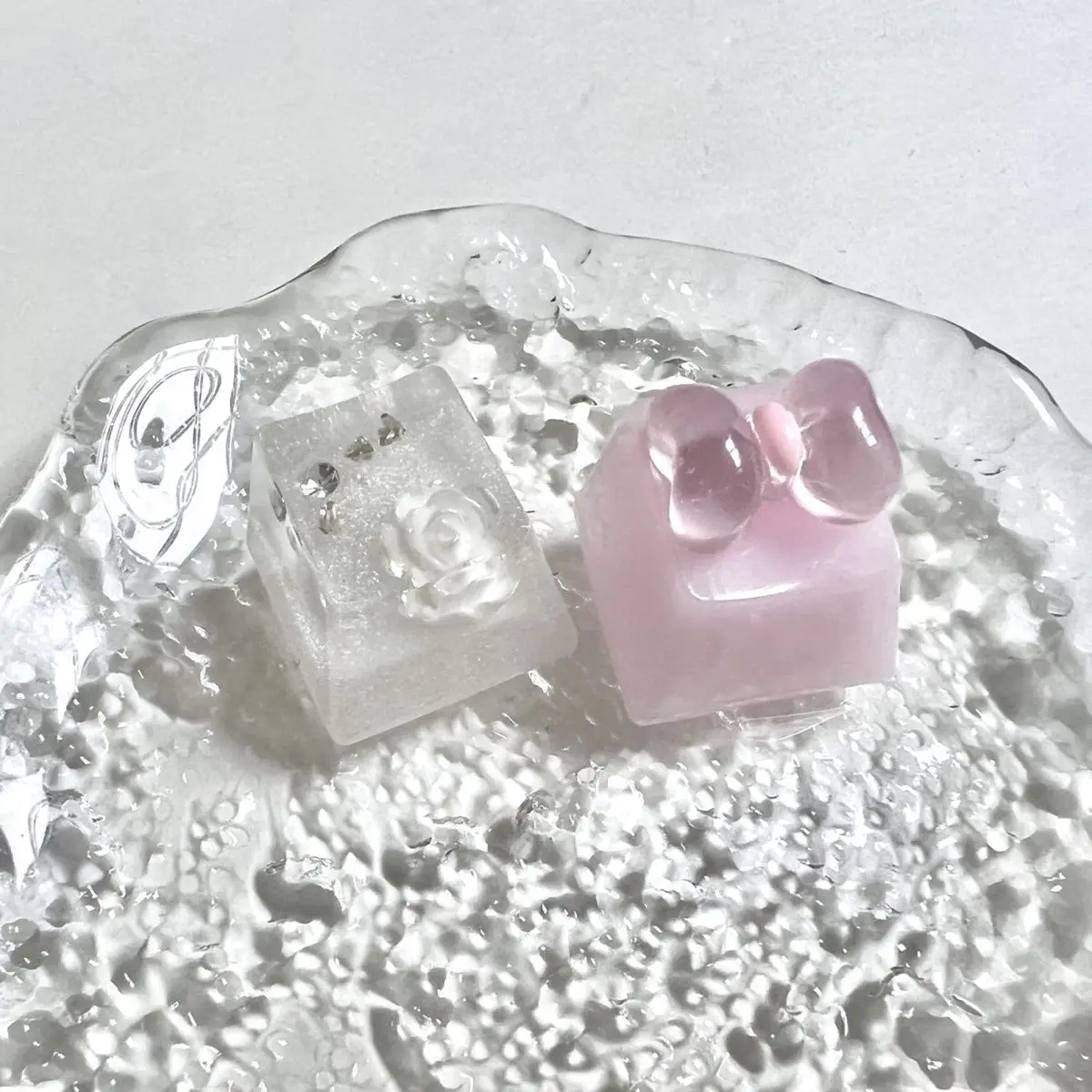Jelly Powder Bow Keycap Three-Dimensional Cute Keycap OEMR4